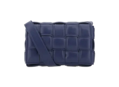 Bottega Veneta Women's Nappa Leather Mini Padded Cassette Crossbody Bag "Navy Blue"