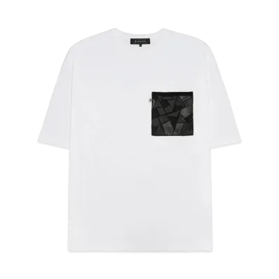 ANREALAGE PATCHWORK POCKET TEE "WHITE"