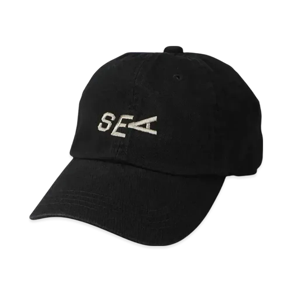 SAINT MXXXXXX x WIND AND SEA Slide Dad Cap "Black"