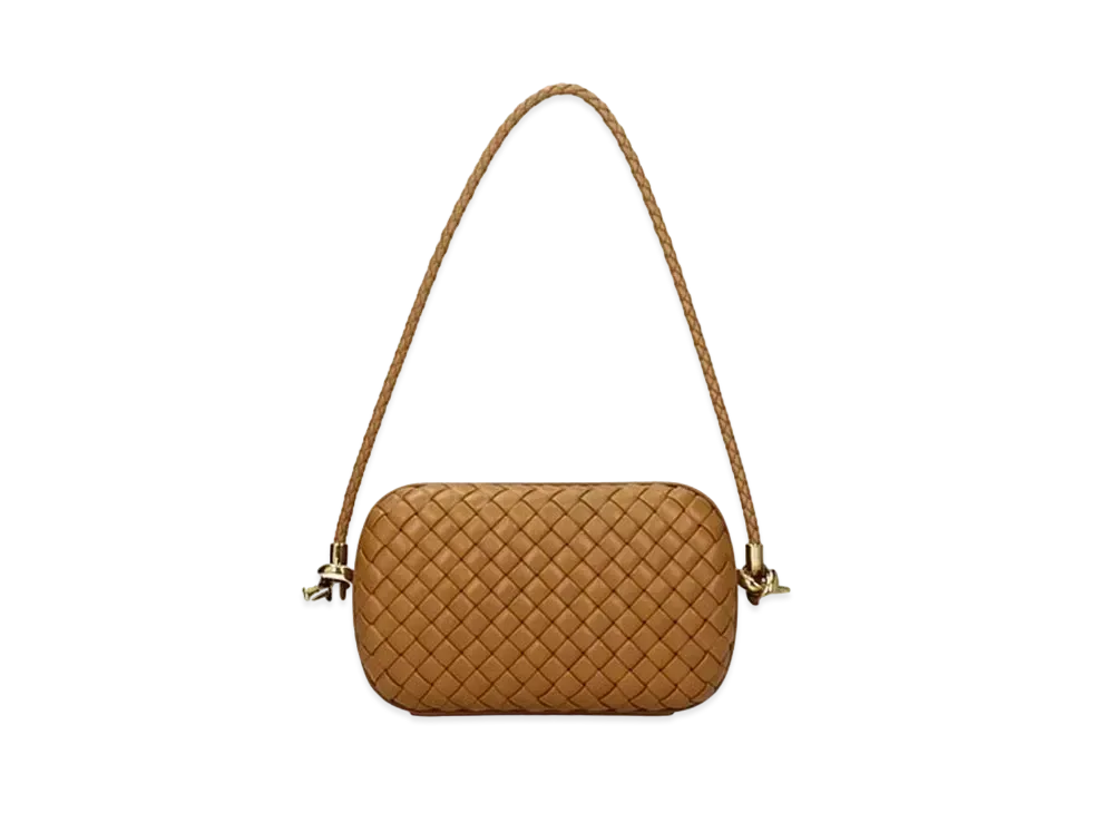 Bottega Veneta Knot Shoulder Strap Evening Bag "Camel"