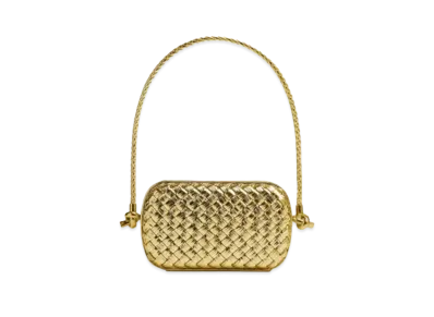 Bottega Veneta Knot Shoulder Strap Evening Bag "Gold"