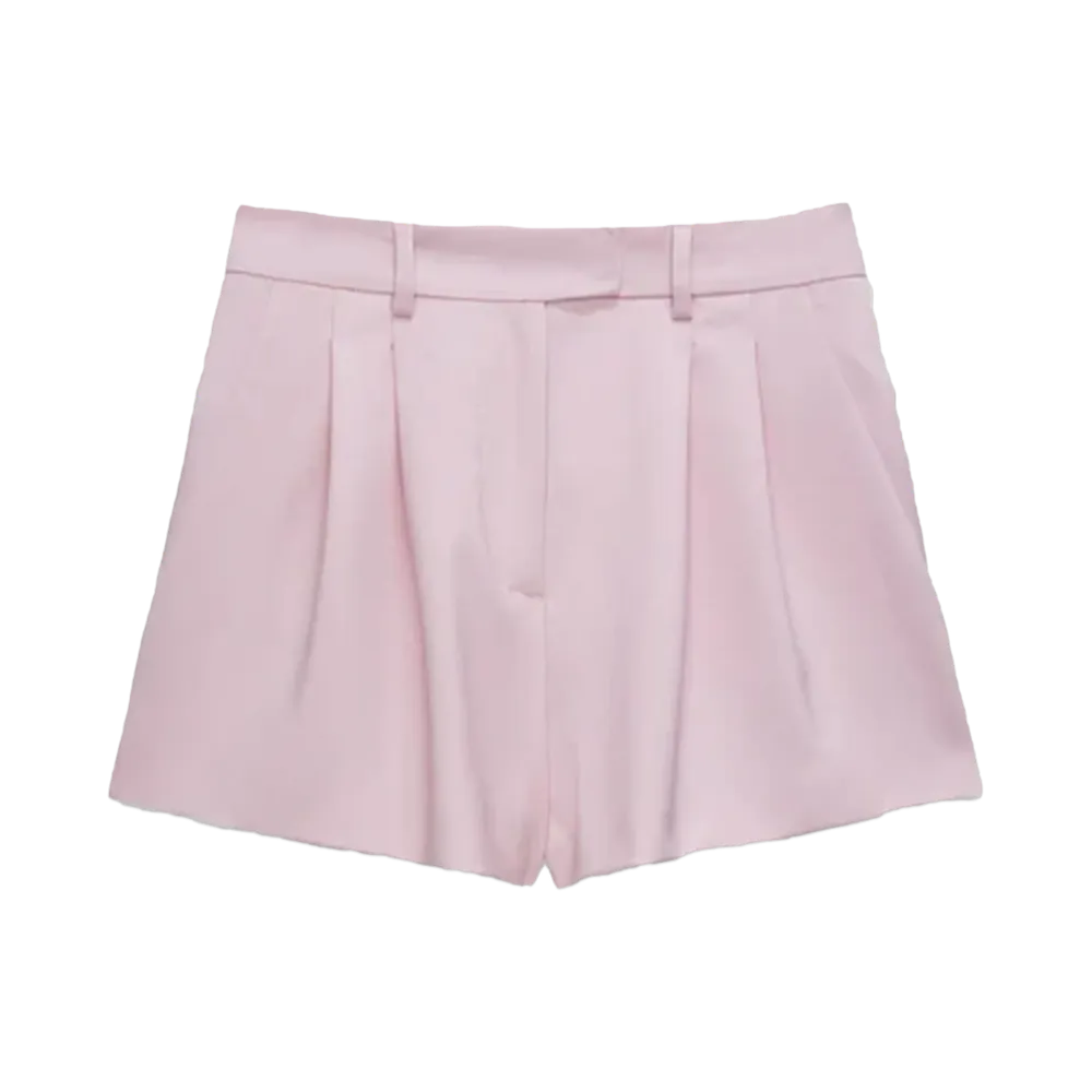 MSGM Virgin Wool Shorts "Pink"