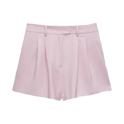MSGM Virgin Wool Shorts "Pink"