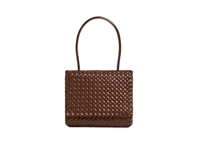 Bottega Veneta Patty Top Handle Bag "Deep Maroon"