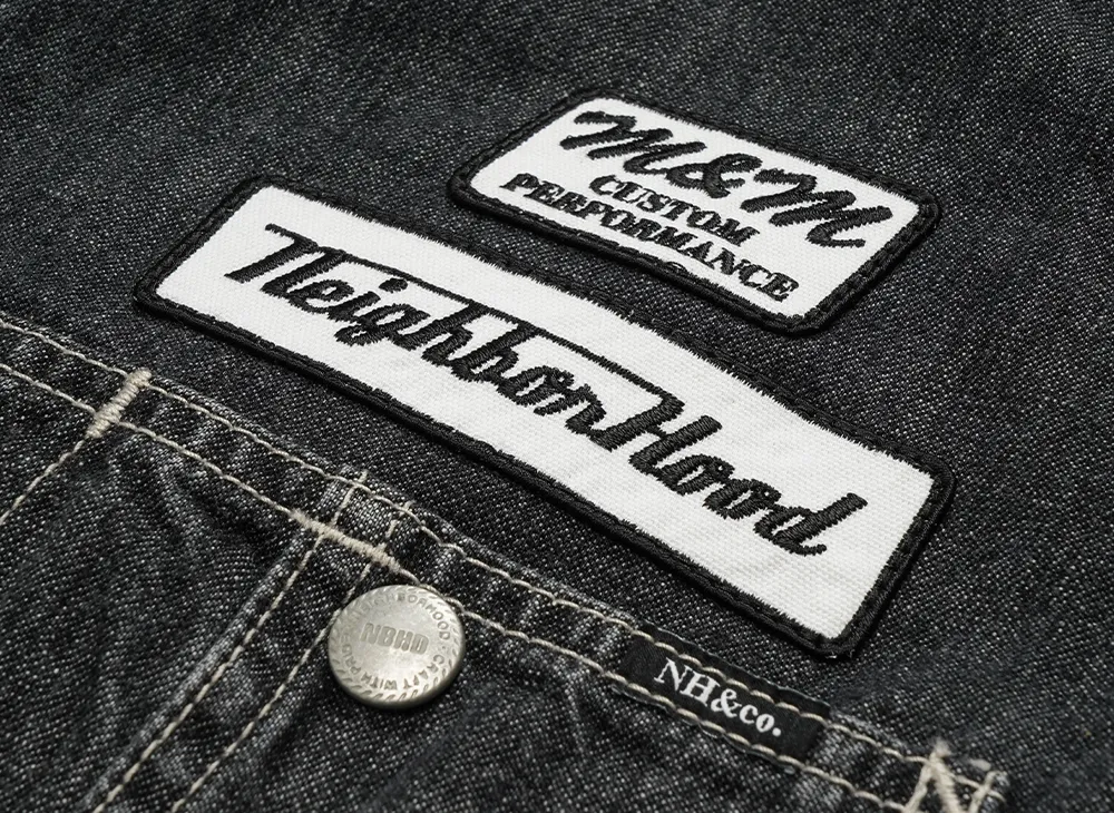 NH X M&M . WASHED DENIM COVERALL ブラックM NEIGHBORHOOD x M&M . Washed Denim Coverall Jacket 