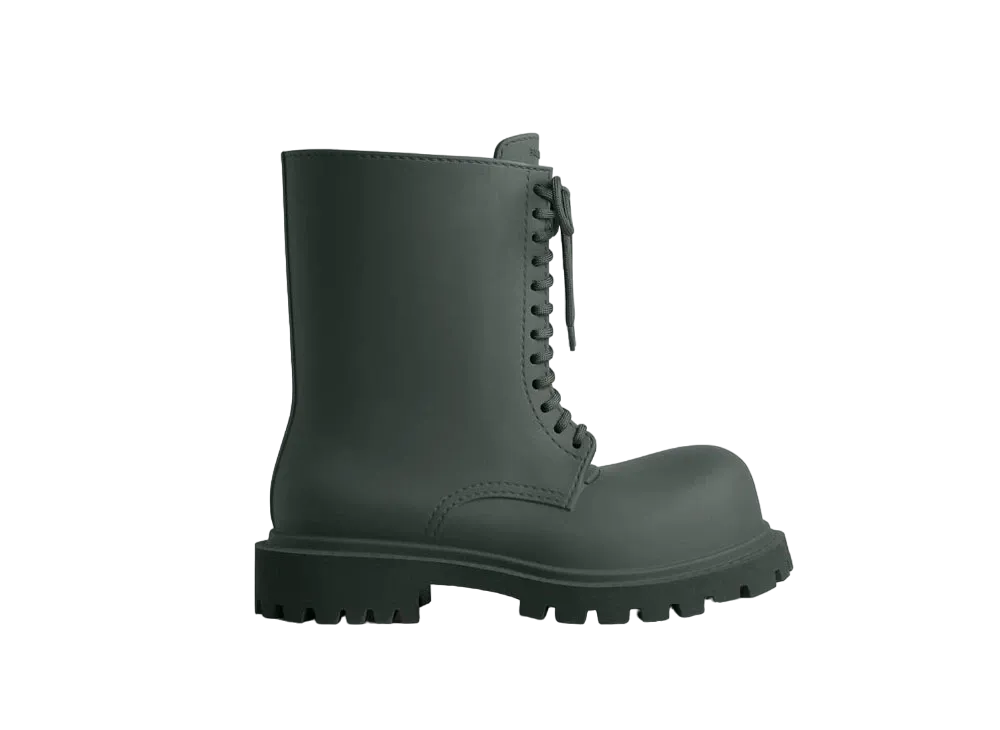 BALENCIAGA MENS Steroid Boot "Dark Green"