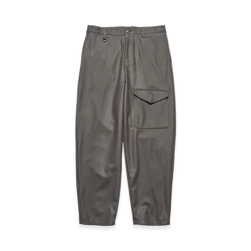 SOPHNET. Light Melton Wool Royal Navy Pants "Charcoal Gray"