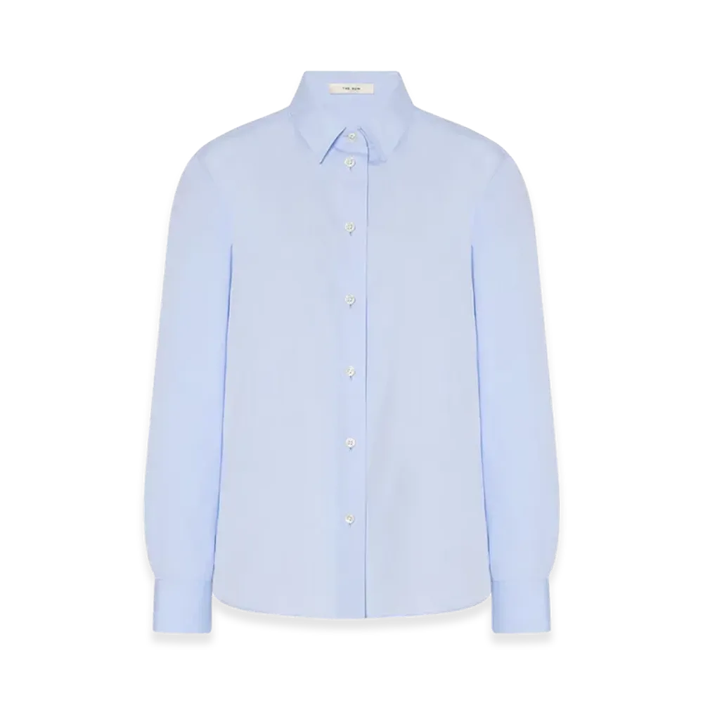 The Row Women's Sadie Cotton Shirt "Light Sky Blue"