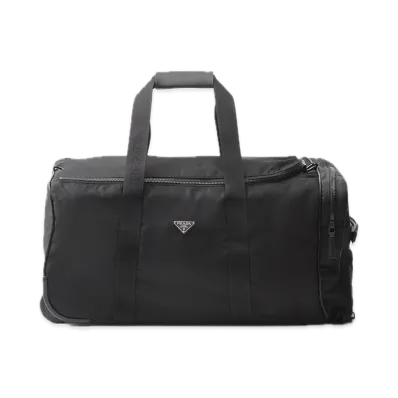 PRADA Re-Nylon x Saffiano Leather Trolley "Black"