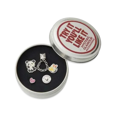 HYSTERIC GLAMOUR Hysteric Like It Earrings Set "Silver"