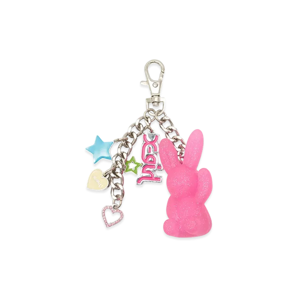 X-Girl Gummy Bunny Colorful Key Charm "Pink"