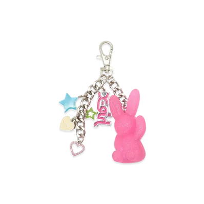 X-Girl Gummy Bunny Colorful Key Charm "Pink"