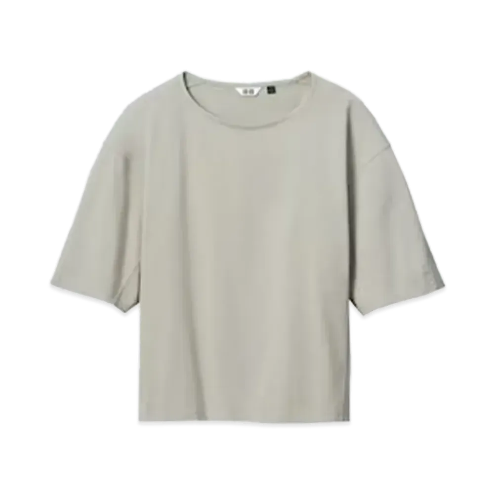 Uniqlo U 24SS AIRism Cotton Relax T "Green"