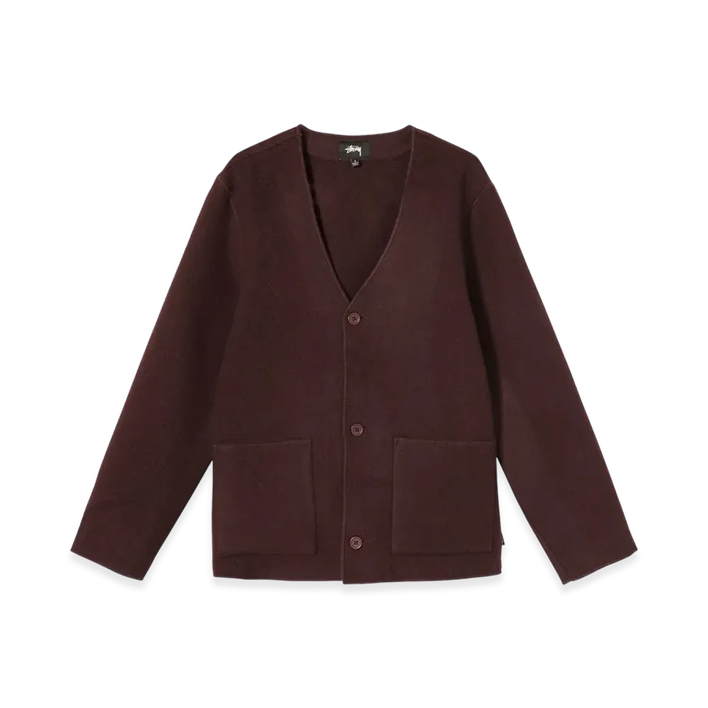 Stussy Women's Fern Cardigan "Bordeaux"