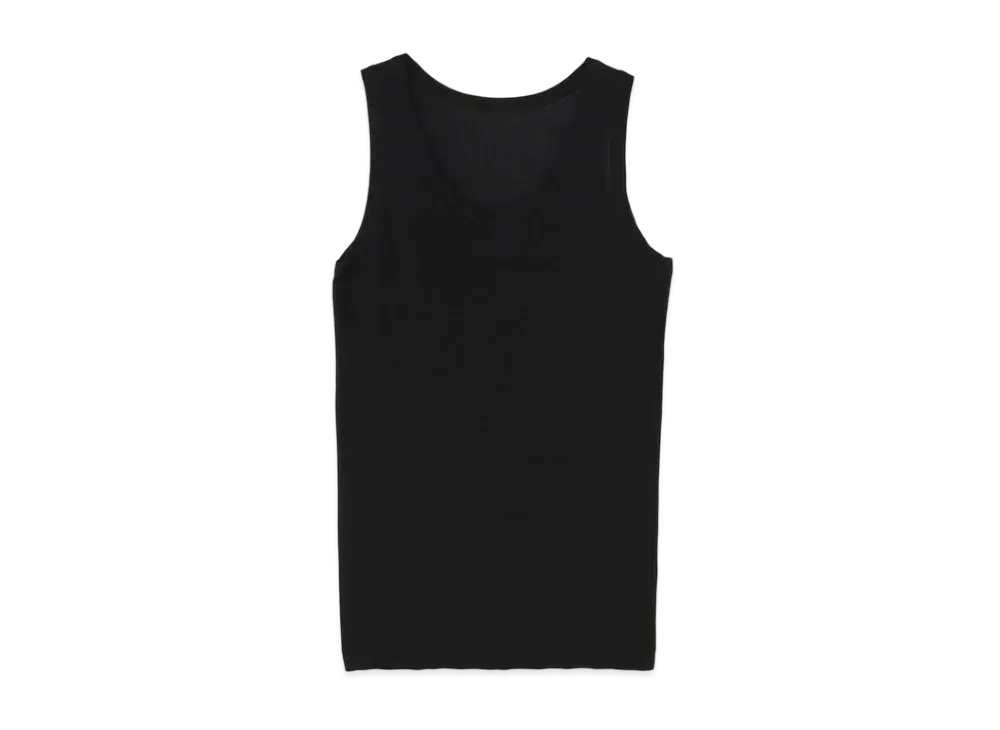 Yohji Yamamoto 80/-COSMORAMA HIGH GAUGE PS TANK TOP "Black"