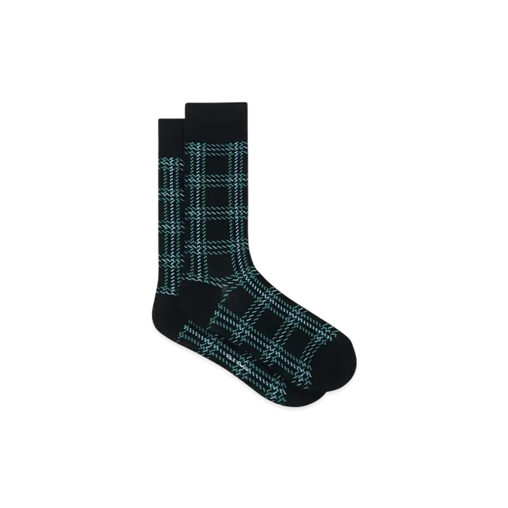 Paul Smith Dotting Check Casual Socks "Black"