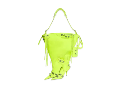 BALENCIAGA Le Cagole Boot Bag Fluo "Neon Yellow"