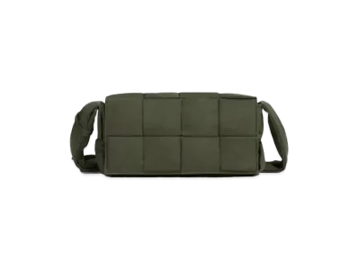 Bottega Veneta Padded Tech Cassette Crossbody Bag "Crocodile"