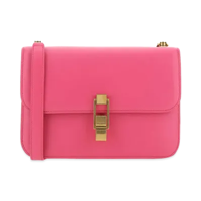 Saint Laurent Women's Leather Le Carré Shoulder Bag "Fuchsia/Pink"