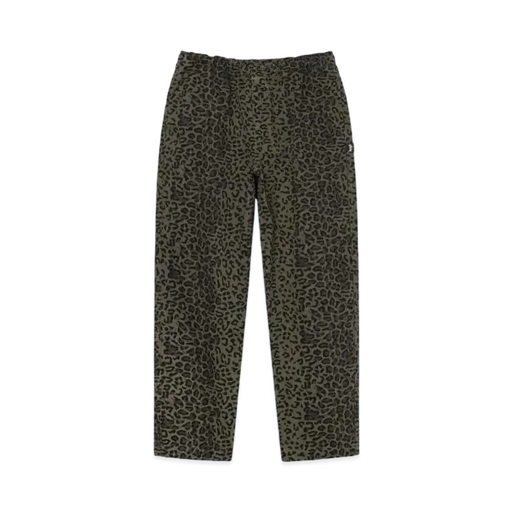 Stussy Leopard Beach Pant "Olive"
