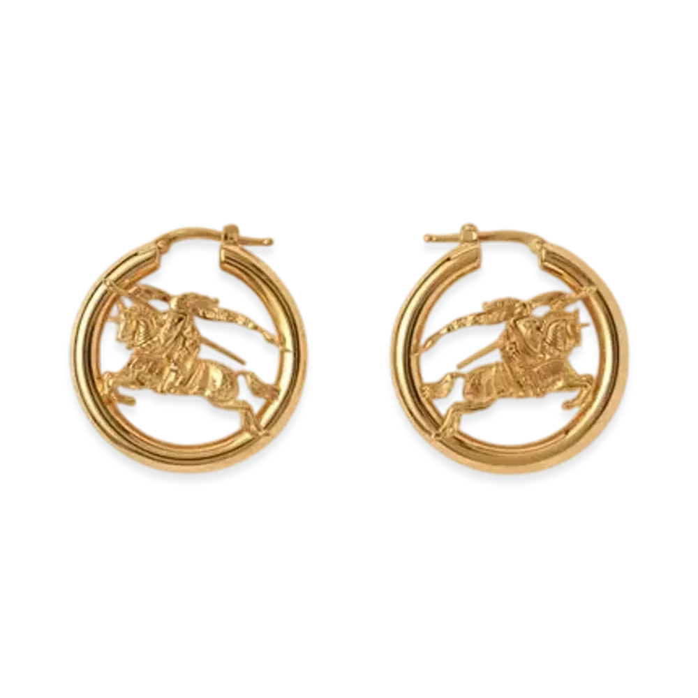 Burberry EKD Hoop Earrings "Gold"