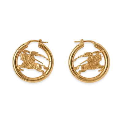 Burberry EKD Hoop Earrings "Gold"