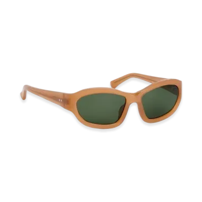 DRIES VAN NOTEN Oval Sunglasses "Dark Camel"