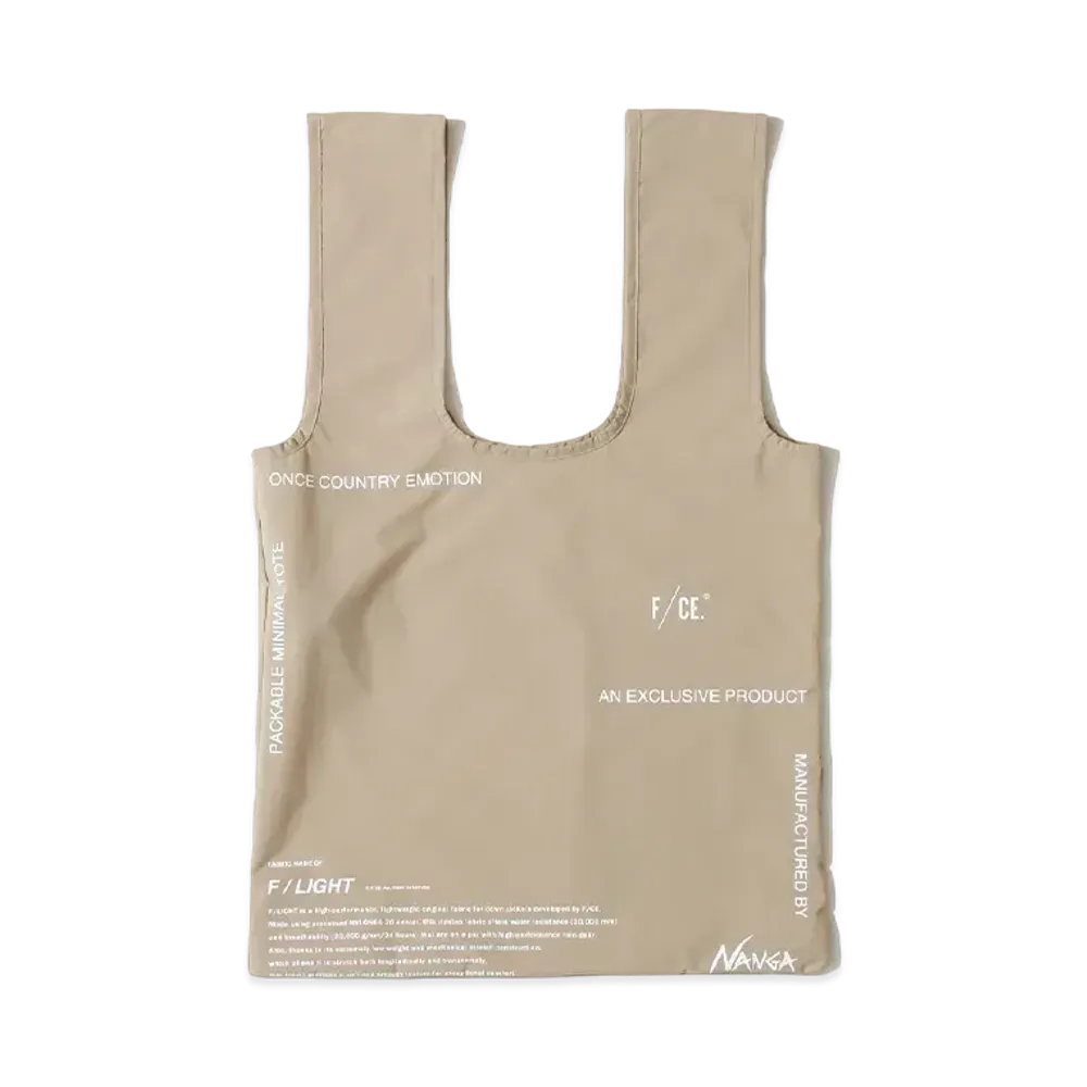 F/CE. x NANGA F/Light Eco Tote "Beige"