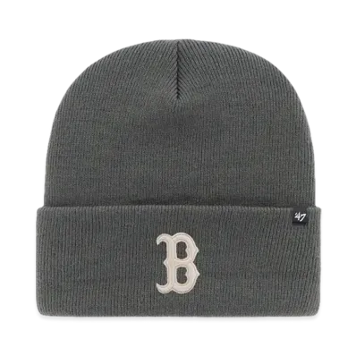 47 MLB Haymaker Cuff Knit "Red Sox Charcoal"