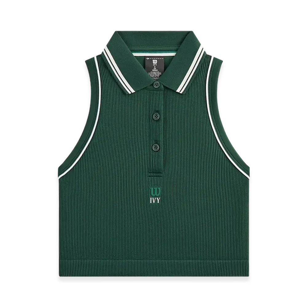 Kith Ivy For Wilson Women's Topspin Seamless Polo "Ivy Green"