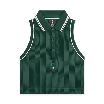 Kith Ivy For Wilson Women's Topspin Seamless Polo "Ivy Green"