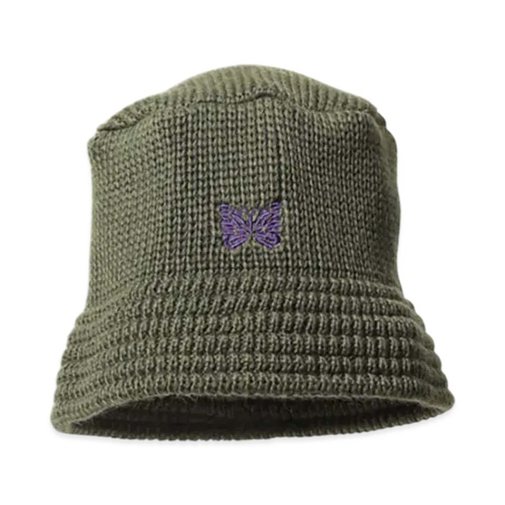 NEEDLES Bucket Hat - Merino Wool "Khaki"