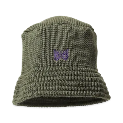 NEEDLES Bucket Hat - Merino Wool "Khaki"