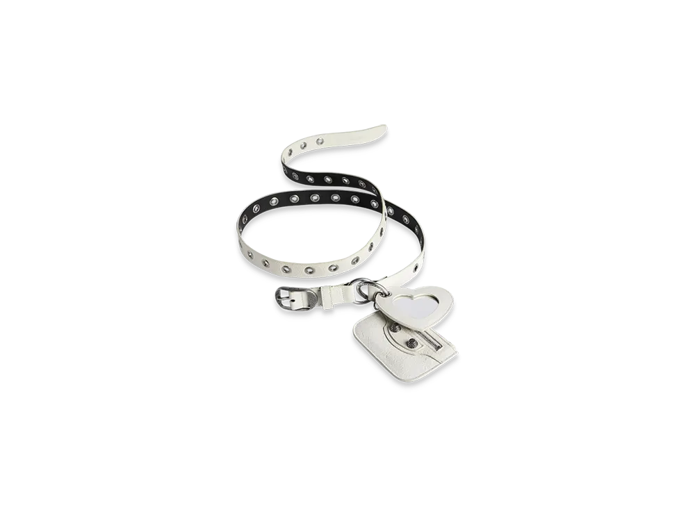 BALENCIAGA Le Cagole Charm Belt "White"