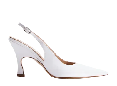 H&M x Stella McCartney Women's Pointed Toe Slingback Pumps "White"