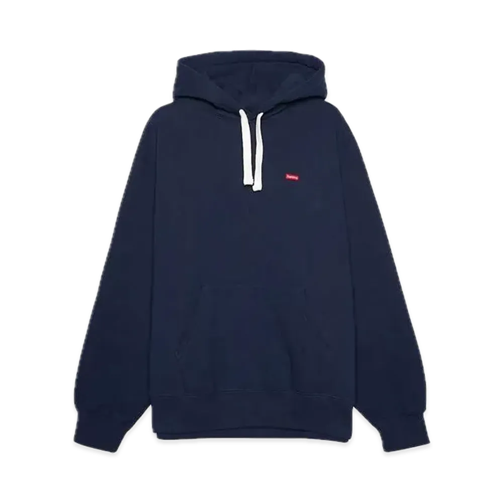 Supreme Small Box Drawcord Hooded Sweatshirt "Navy"