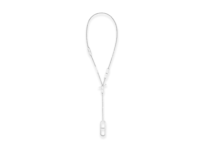 Hermes Ever Chaine D'ancre Long Necklace "Silver"