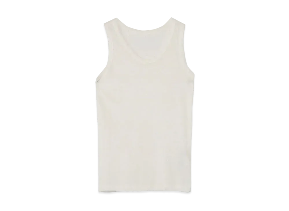 Yohji Yamamoto 80/-COSMORAMA HIGH GAUGE PS TANK TOP "Off White"