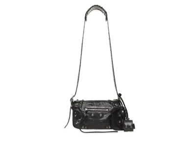 BALENCIAGA Le Cagole Medieval XS Effect Flap Bag "Black"