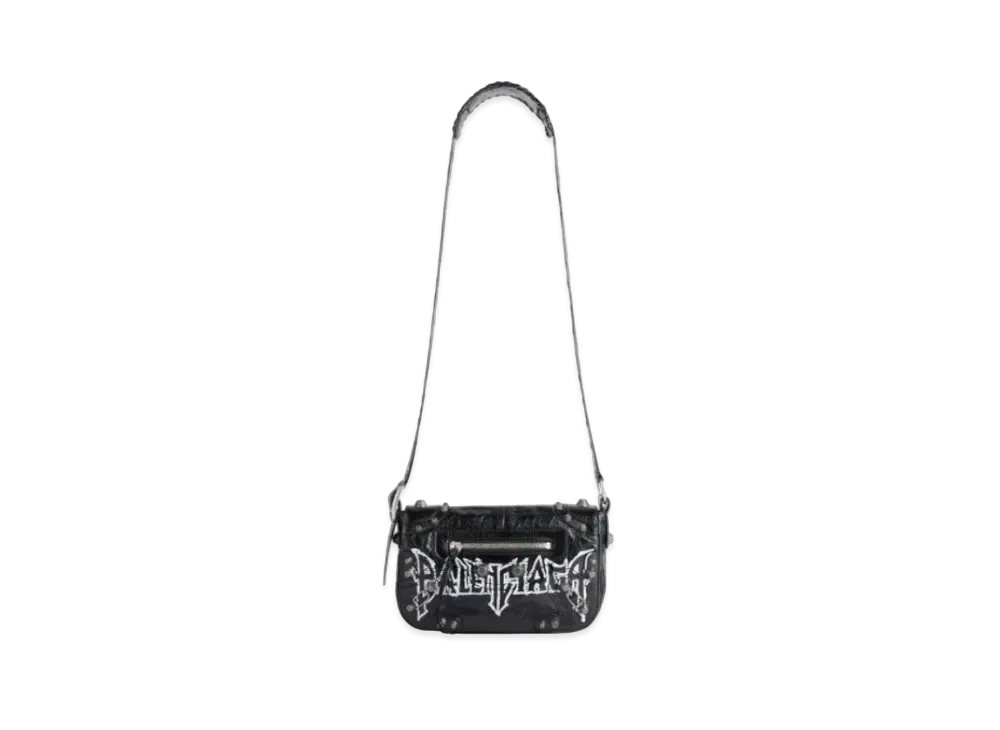 BALENCIAGA Le Cagole XS Flap Bag Diy Metal "Black"