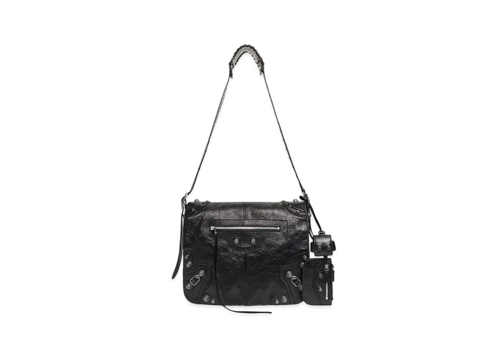 BALENCIAGA Le Cagole Medium Messenger Bag "Black"