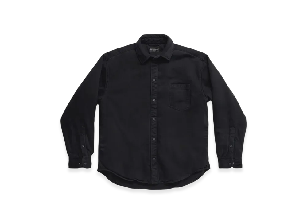 BALENCIAGA Padded Large Fit Shirt "Black"