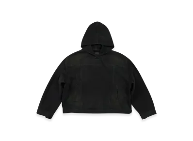 BALENCIAGA Pullover Jacket in Soft Denim "Black"