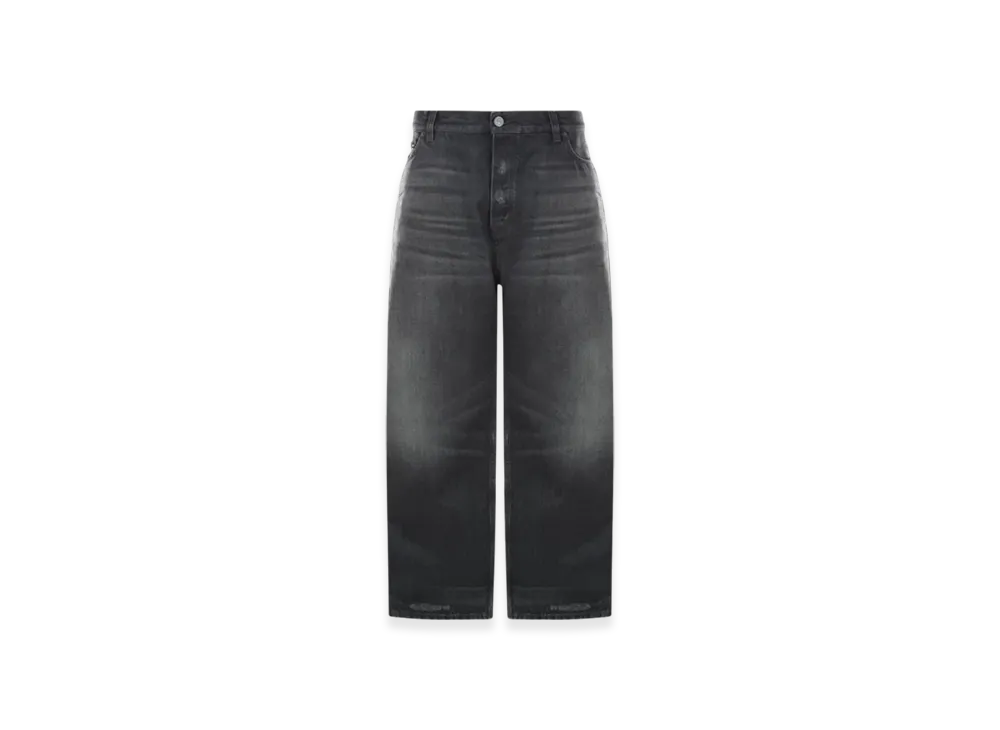 BALENCIAGA Large Baggy Jeans in Soft Denim "Dark Grey"