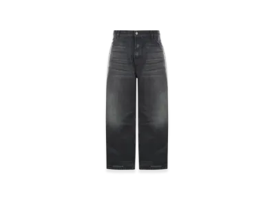 BALENCIAGA Large Baggy Jeans in Soft Denim "Dark Grey"