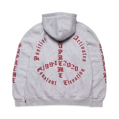 Supreme Peace Hooded Sweatshirt "Grey"