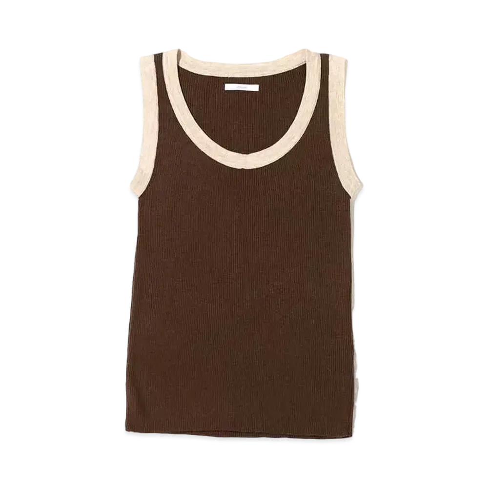 atmos pink Bicolor Tank Top "Brown"
