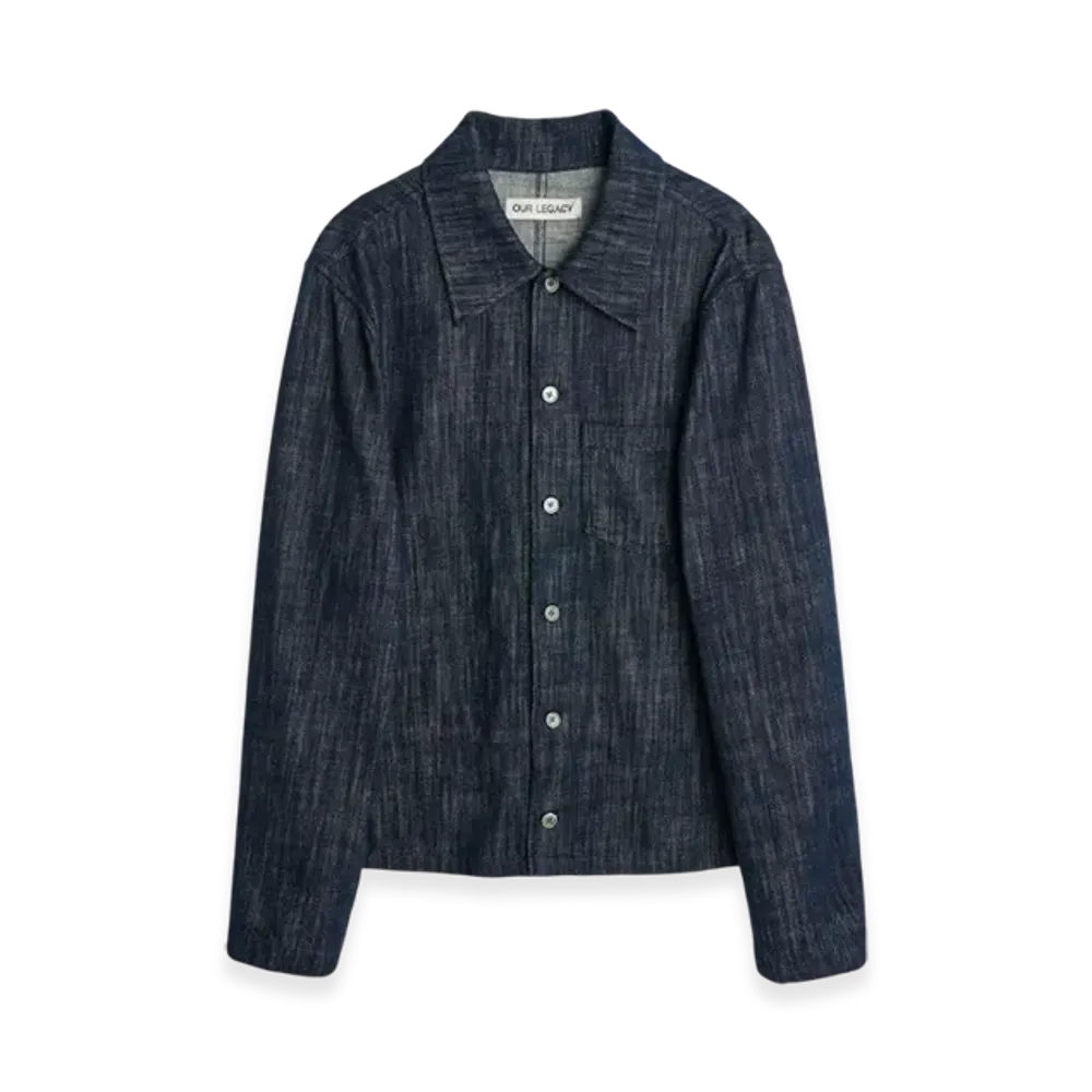 OUR LEGACY Rebirth Shirt Drape Denim "Forever Blue"