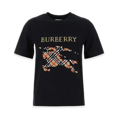Burberry Women's Stretch Cotton T-Shirt "Black"