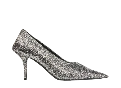 BALENCIAGA Women's Square Knife 80mm Pump "Silver"